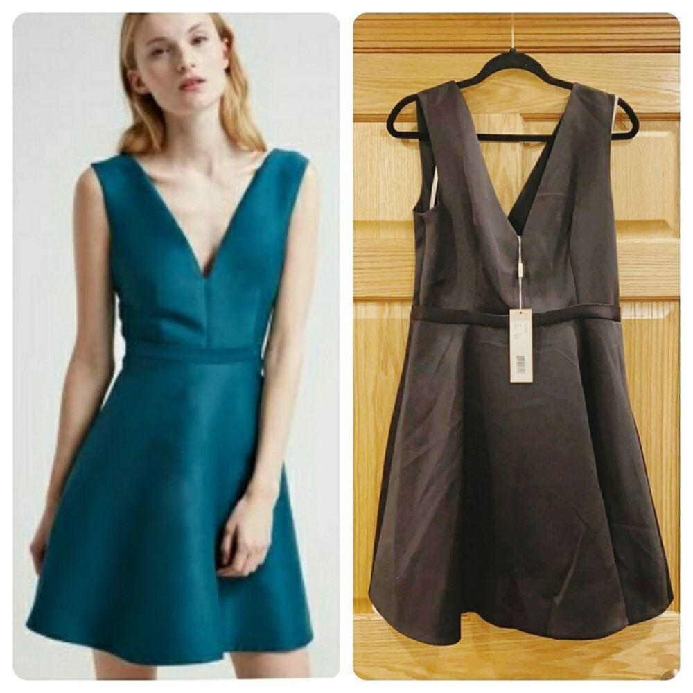 Halston Satin Cocktail Dress